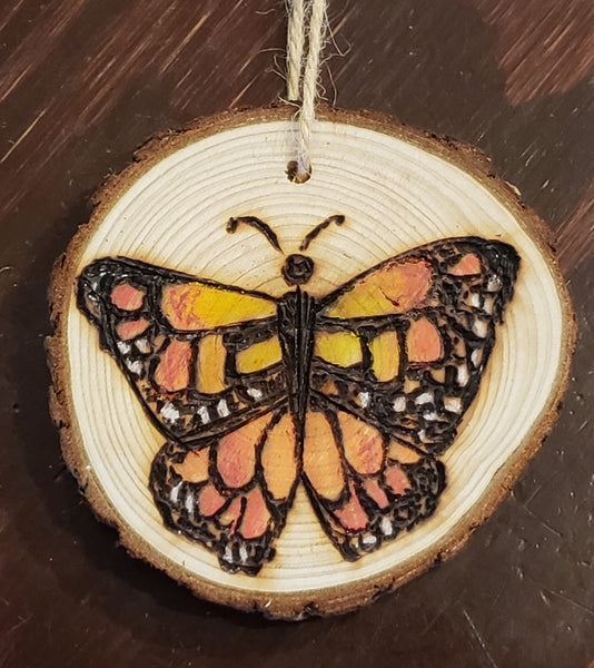 Solid Oak: Beaded Ornament Kit: Monarch Butterflies